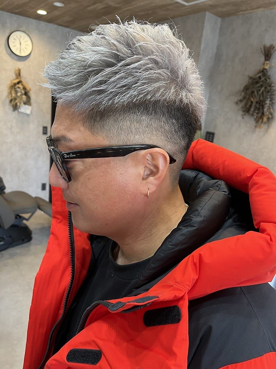 スキンフェードシルバー